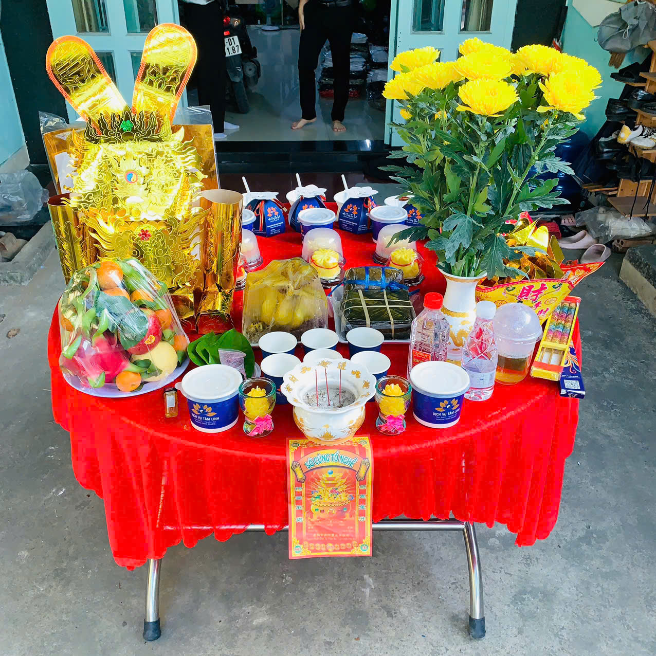 Mâm cúng giỗ tổ nghề may VIP 1 - Đầy Đủ