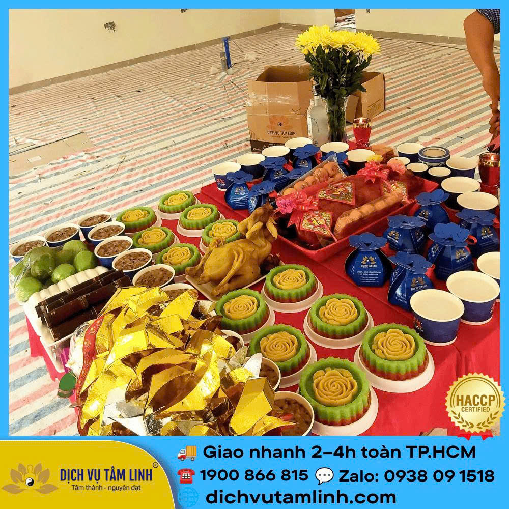 Mâm cúng cô hồn tại phường Vườn Lài: Ưu tiên lễ vật tươi sạch, dễ phát lộc và không gây mùi sau lễ