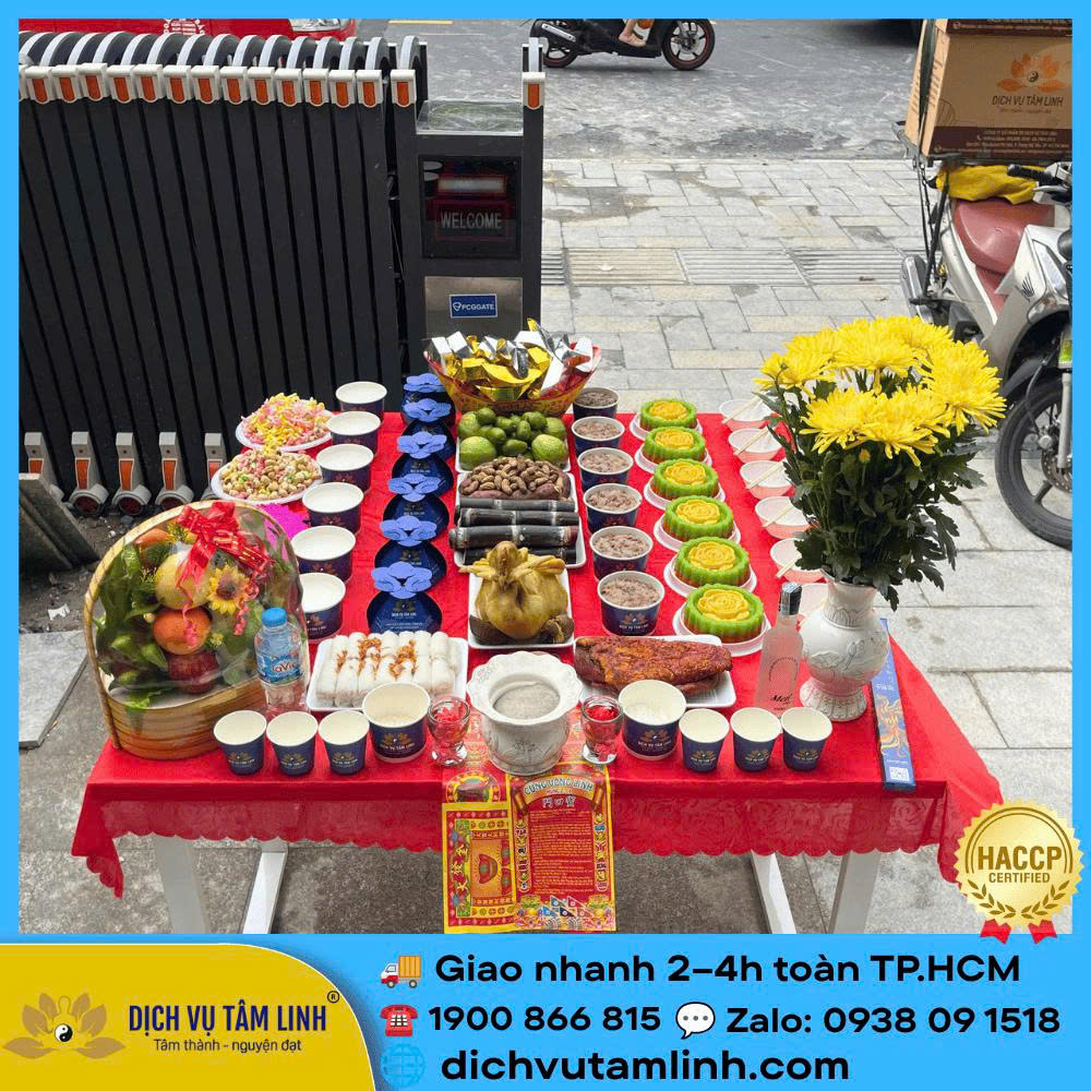 Mâm cúng cô hồn tại phường Bình Lợi Trung – Cách chốt đơn rõ giá, đủ lễ, không phát sinh sát giờ