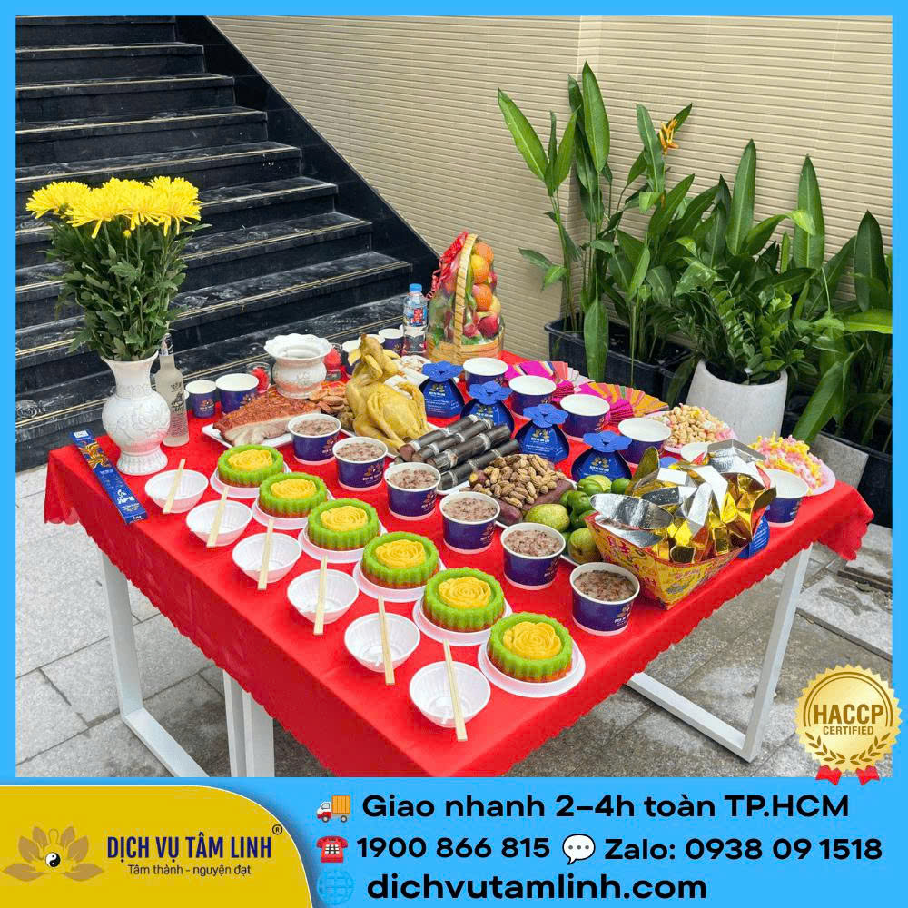 Mâm cúng cô hồn tại phường Thạnh Mỹ Tây: Gọn lễ, ít khói, an toàn khi hóa vàng trong khu dân cư