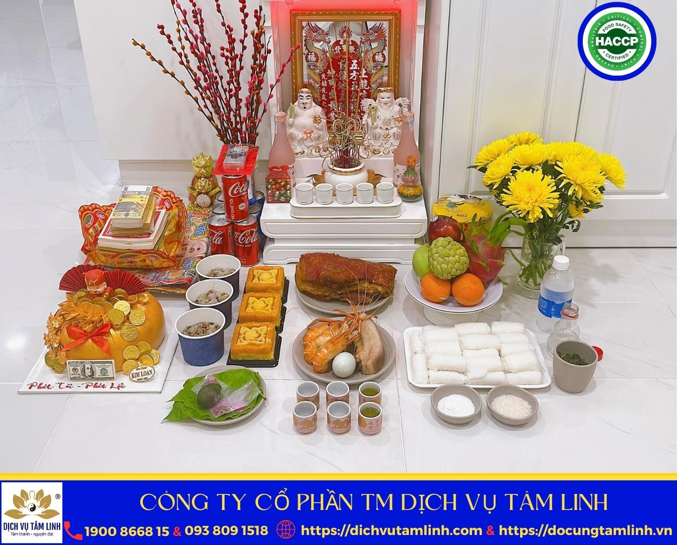 Mâm cúng Thần Tài VIP 3 trọn gói TP.HCM chuẩn nghi thức