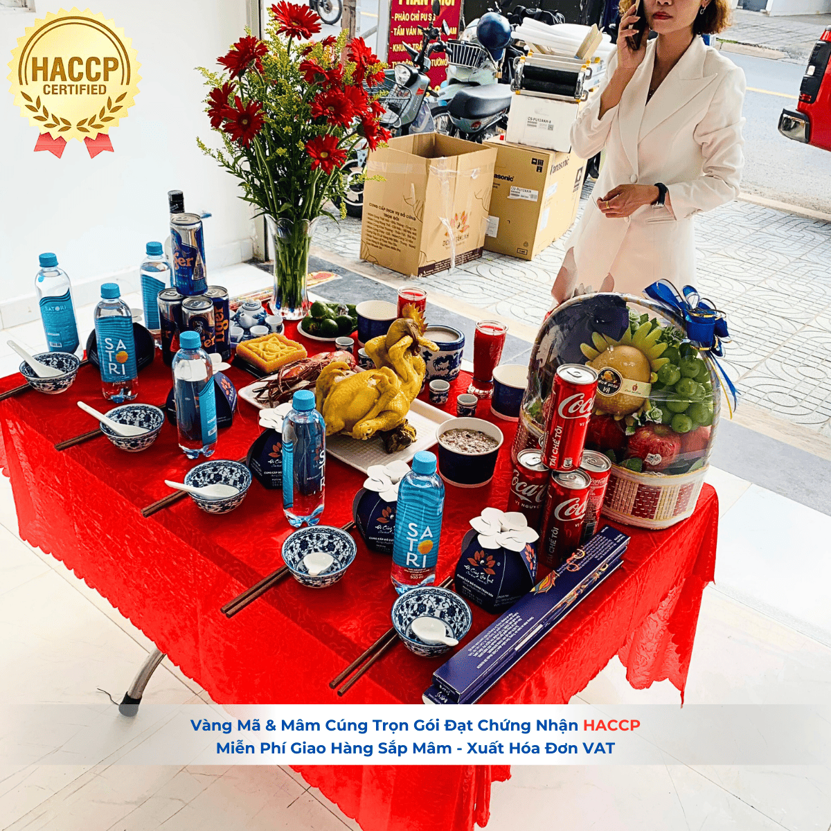 Chi tiết lễ vật mâm cúng nhập trạch VIP1 cao cấp