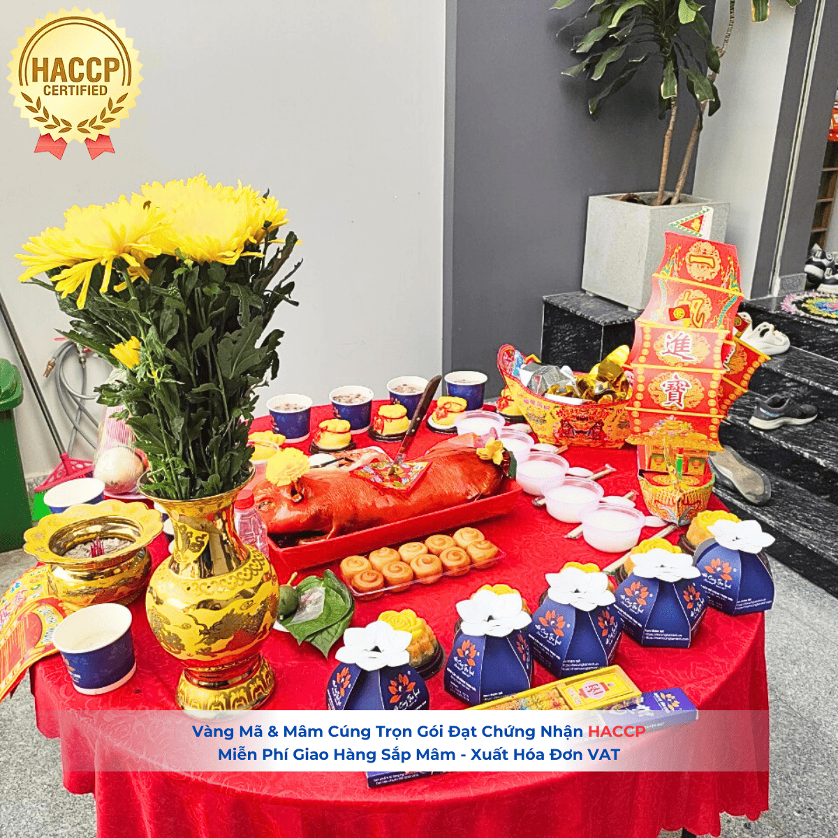 Chi tiết lễ vật mâm cúng nhập trạch VIP2 chuẩn phong thủy