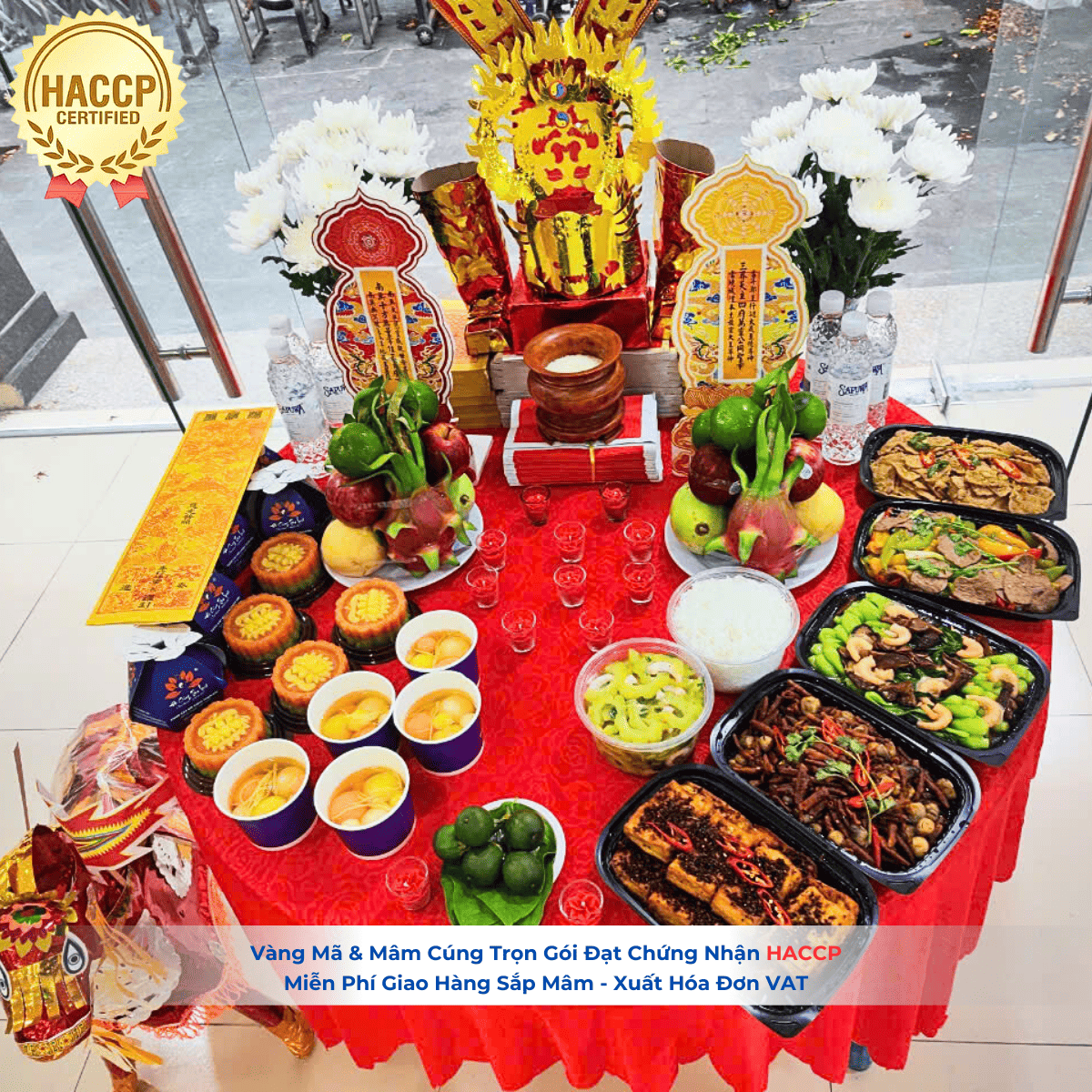 Mâm cúng nhập trạch chay trọn gói thanh tịnh tại TP.HCM