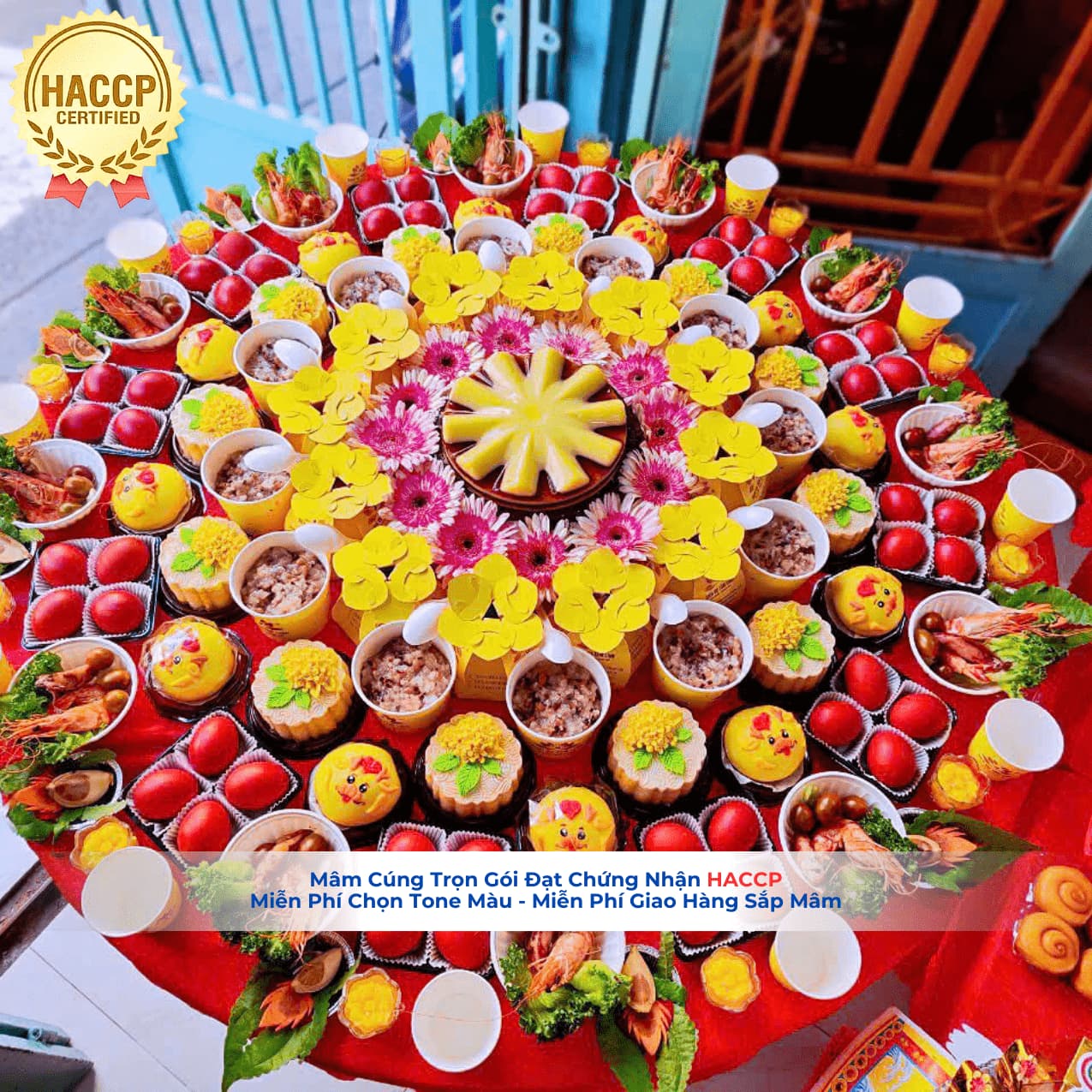 Mâm Cúng Đầy Tháng Bé Gái Trọn Gói