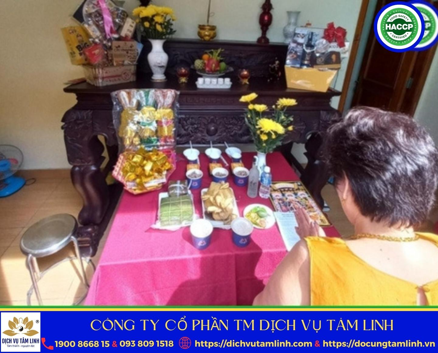 Lễ vật thượng hạng trong gói mâm cúng ông táo đầy đủ