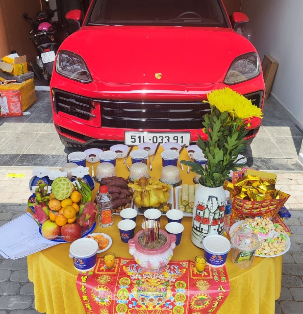 Mâm cúng xe VIP 2 đầy đủ trọn gói chỉn chu tại TP.HCM