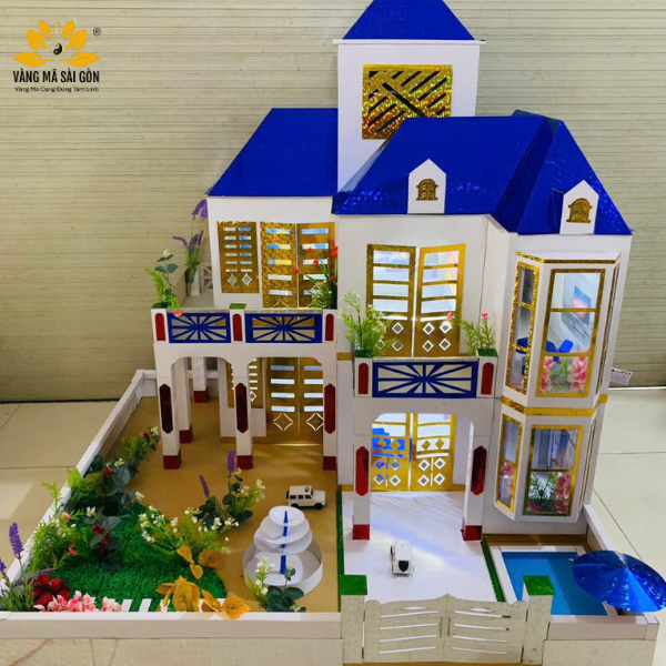 Chi tiết nội thất và sân vườn biệt thự vàng mã VIP20