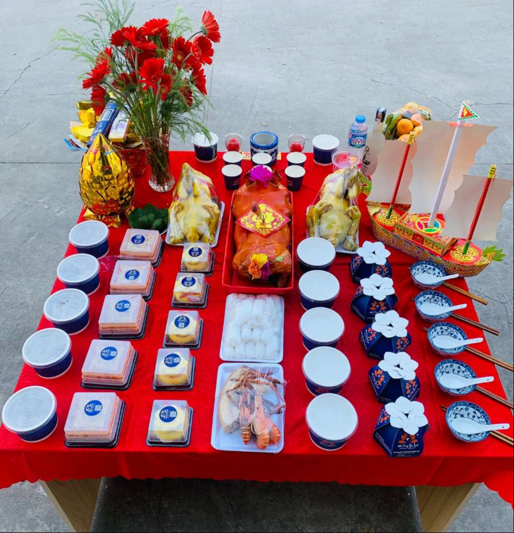 Mâm cúng Tạ đất VIP 3 cao cấp trình bày đẹp sang trọng