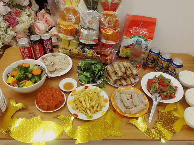 Lễ vật trong gói mâm cúng ông táo thịnh soạn 2 đầy đủ đẳng cấp