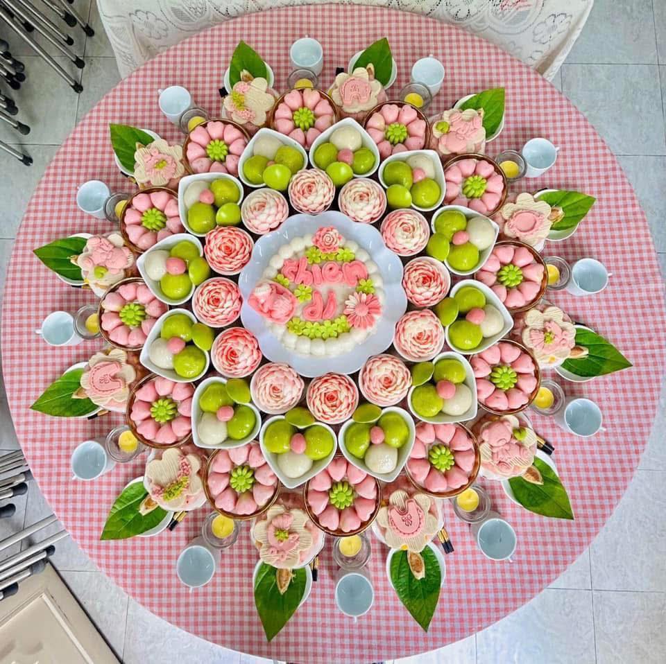 Mâm Cúng Đầy Tháng Bé Gái Trọn Gói