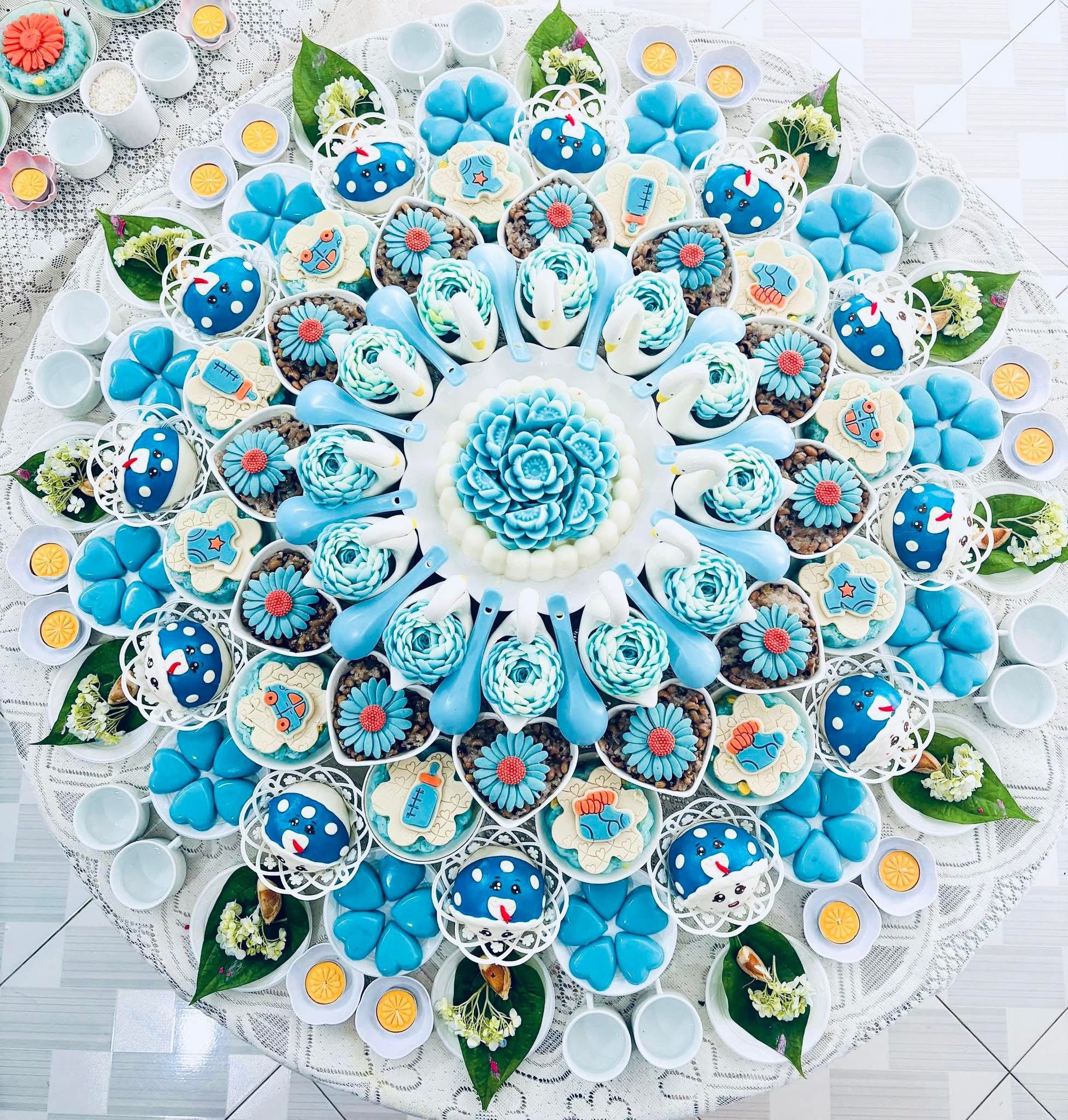 Mâm Cúng Đầy Tháng Bé Trai Trọn Gói