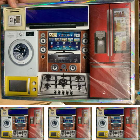 Bộ dụng cụ gia đình vàng mã Bộ dụng cụ gia đình vàng mã gồm bếp tủ lạnh tivi máy giặt cao cấp