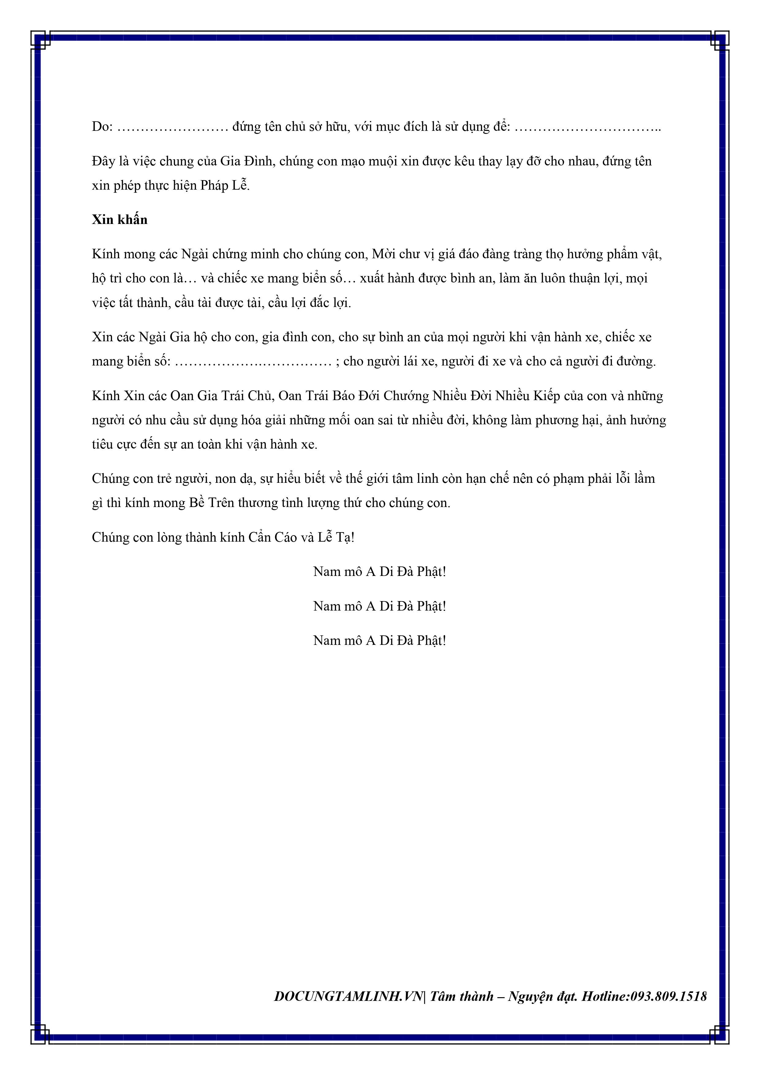 Hướng dẫn chi tiết cách bày mâm cúng xe mới rước tài lộc