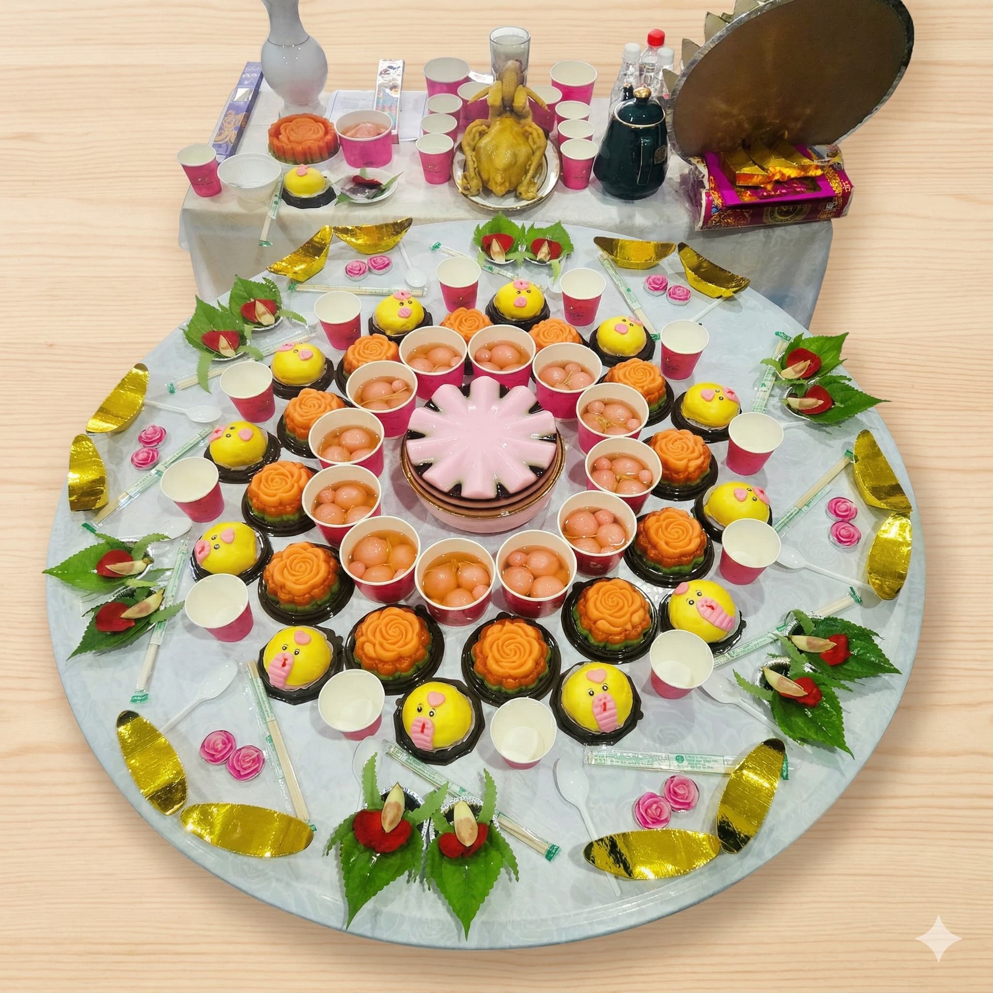 Mâm Cúng Thôi Nôi Bé Gái Chuẩn Lễ