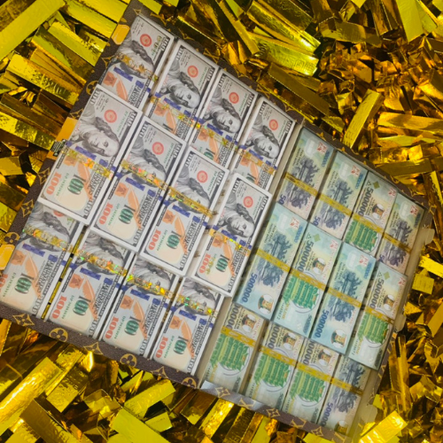 Chi tiết các loại tiền polymer mã in nhũ sắc nét bên trong Vali tiền cao cấp
