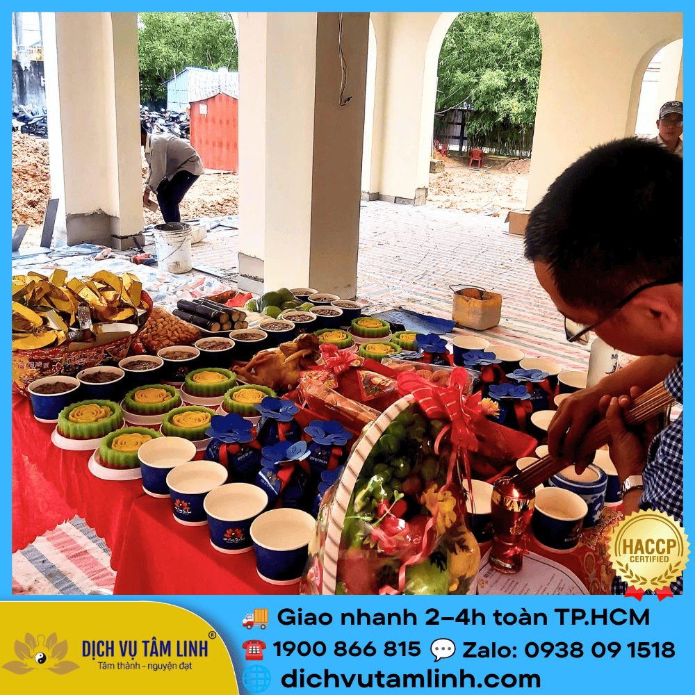 Mâm cúng cô hồn tháng 7 cho công ty tại TP.HCM