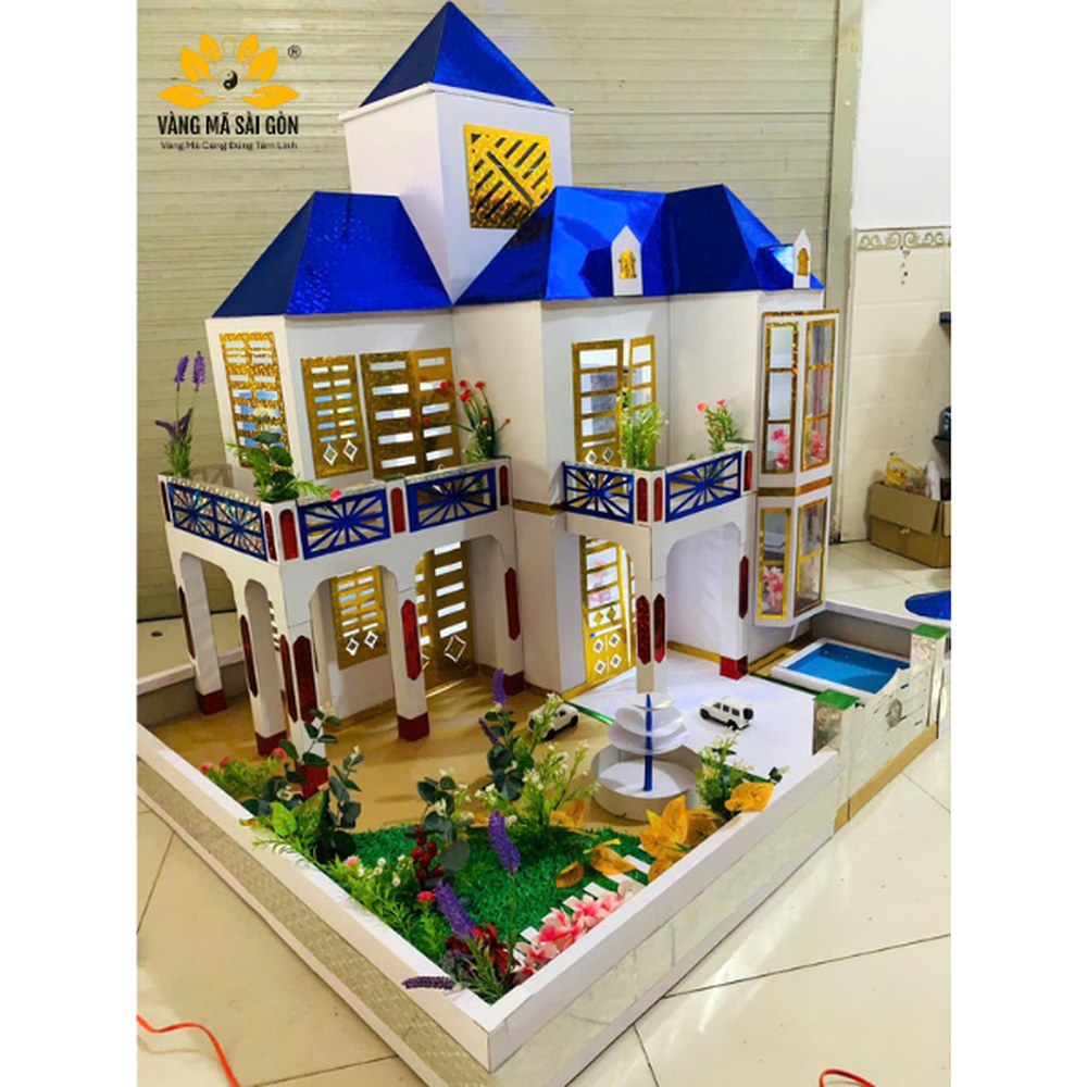 Biệt Thự Vàng Mã Theo Yêu Cầu VIP20 đẳng cấp 3D thủ công