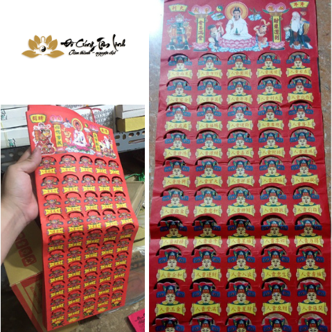 Cận cảnh xấp giấy tiền vàng mã quý nhân phù trợ loại đẹp