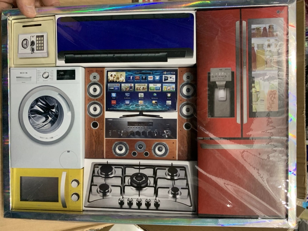 Chi tiết đồ gia dụng vàng mã Chi tiết máy giặt và tủ lạnh vàng mã loại 1 sắc nét