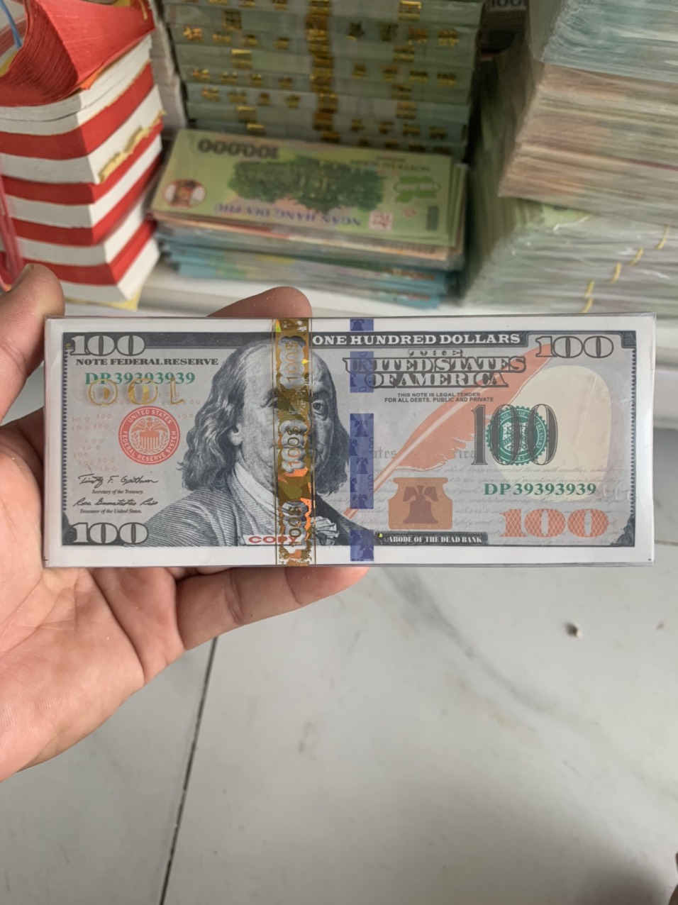 Tiền Đô Tiền Euro Tiền Việt vàng mã loại 1 cao cấp in sắc nét