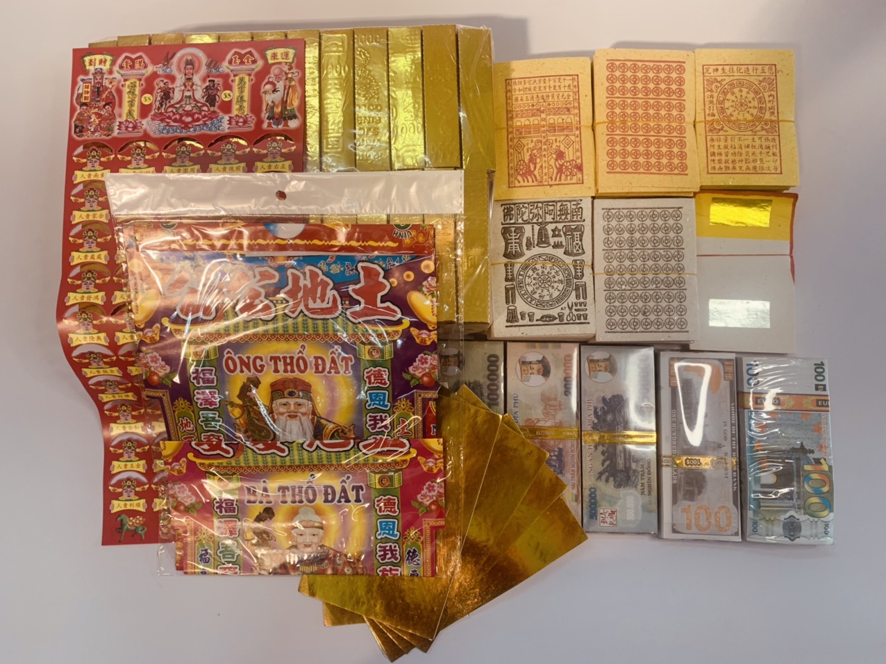 Combo giấy cúng Thổ Địa chỉn chu trang nghiêm giao hỏa tốc tận nhà tại TP.HCM