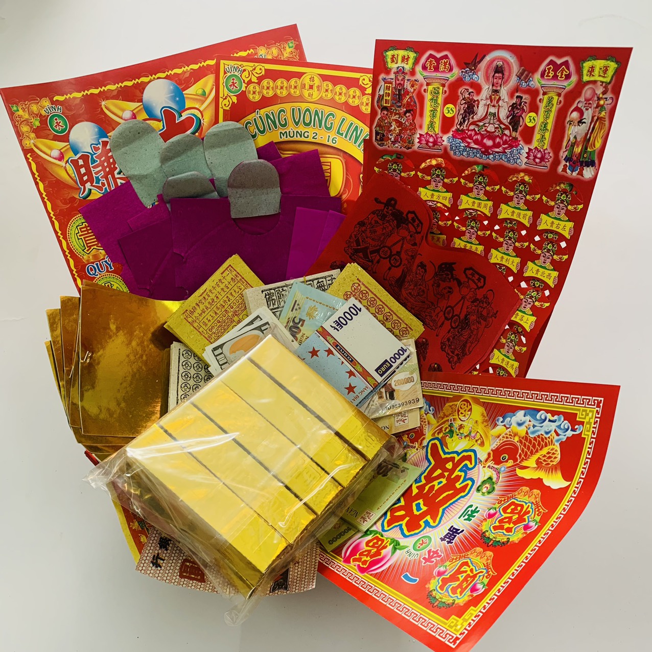 Bộ giấy cúng vong linh chúng sinh cô hồn đầy đủ cao cấp tại Quận 12