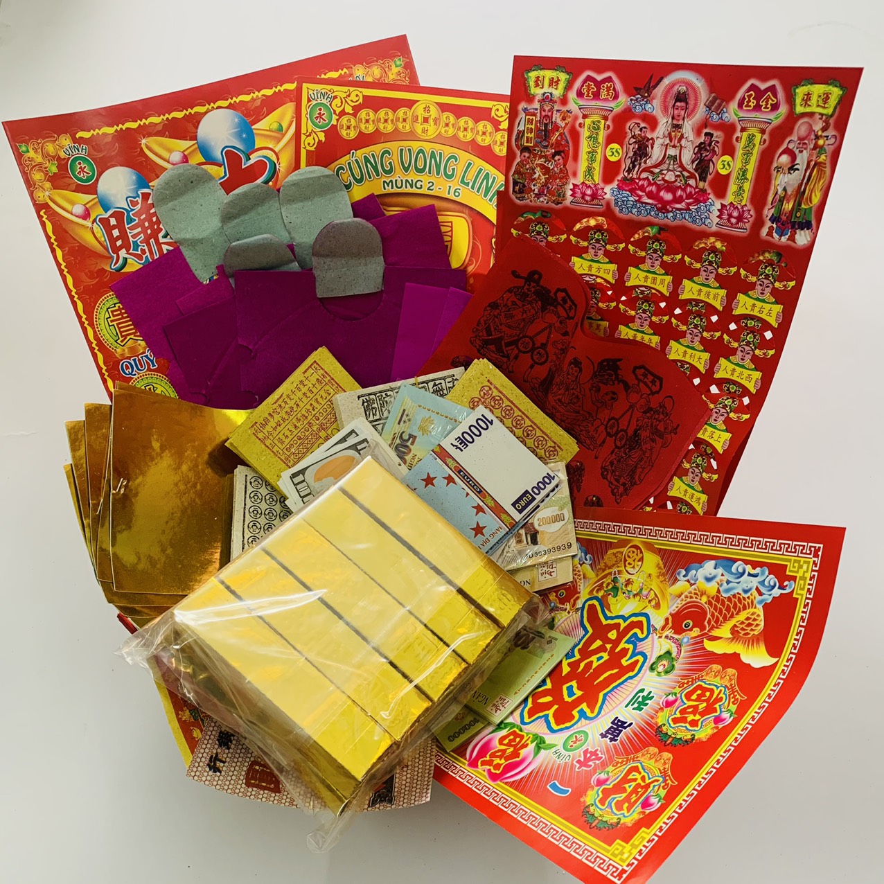 Combo giấy cúng cô hồn và sớ văn giải hạn chỉn chu trang nghiêm giao nhanh tphcm