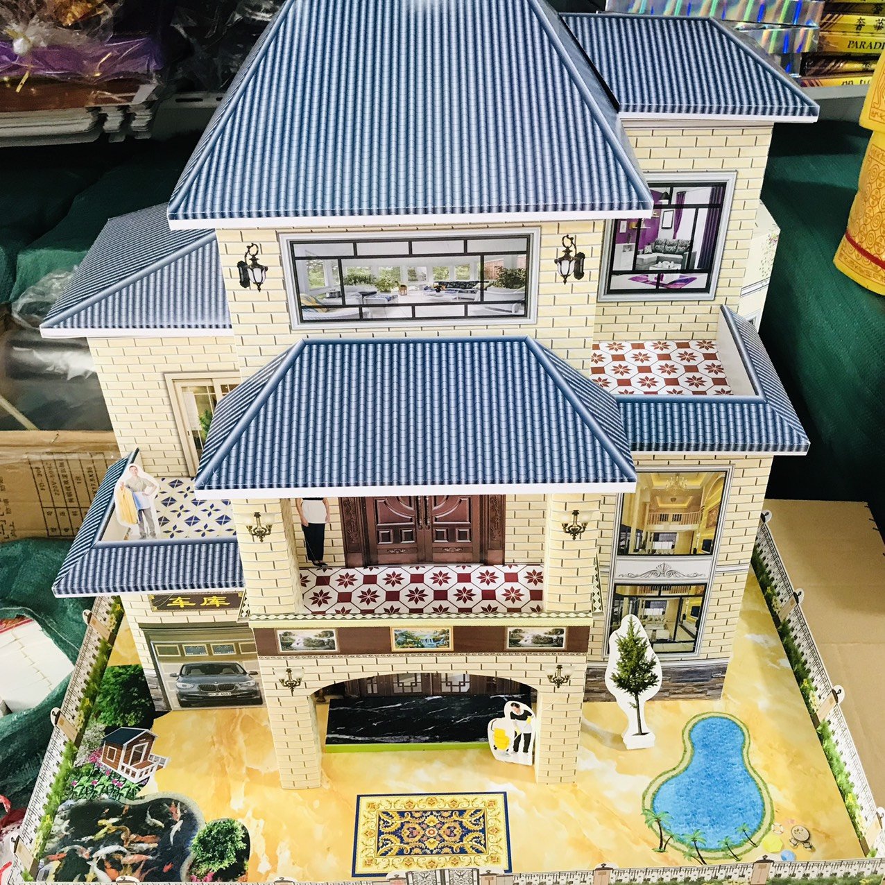 Biệt thự TL12 sang trọng trên mâm cúng đầy tháng trọn gói