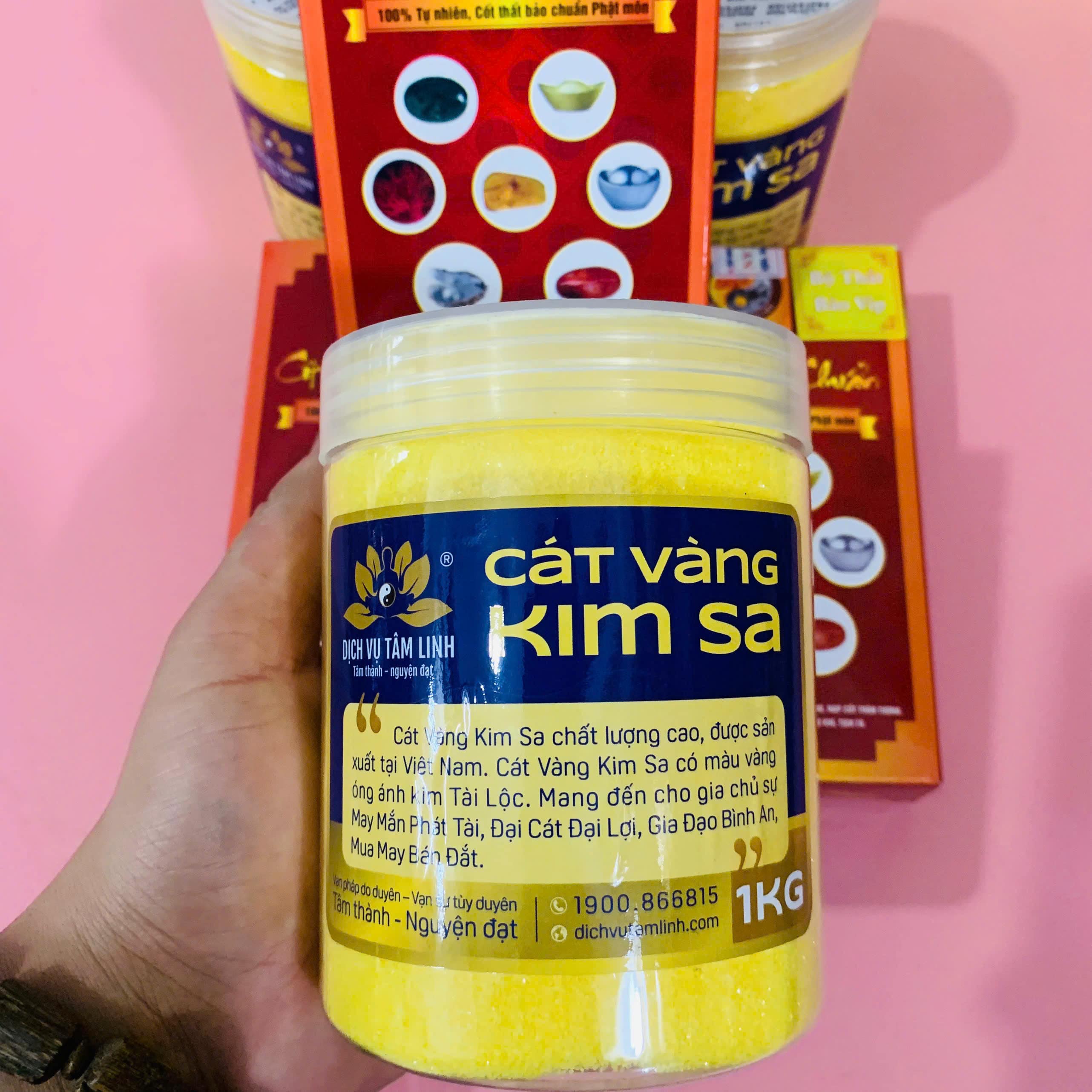 Combo Thay Cát Cuối Năm Cao Cấp (Gồm: Bộ Thất Bảo Cao Cấp + Cát Kim Sa)