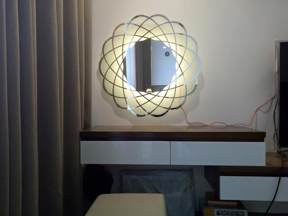 Vẻ đẹp gương đèn led trong trang trí nội thất