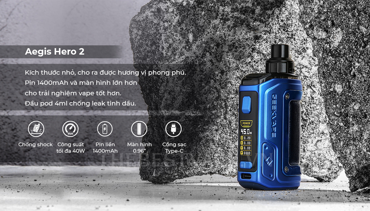 GeekVape - H45 | AEGIS HERO 2 ( 45w ) - Pod hcm vape hcm