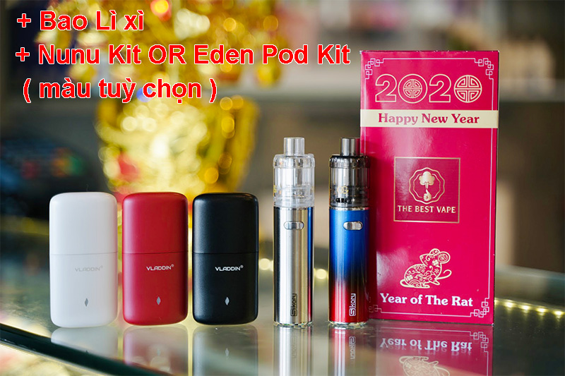 LÌ XÌ LỘC XUÂN 10-24/1 năm canh tí vape shisha thuốc lá điện tử 2200