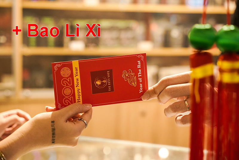 LÌ XÌ LỘC XUÂN 10-24/1 năm canh tí vape shisha thuốc lá điện tử 500