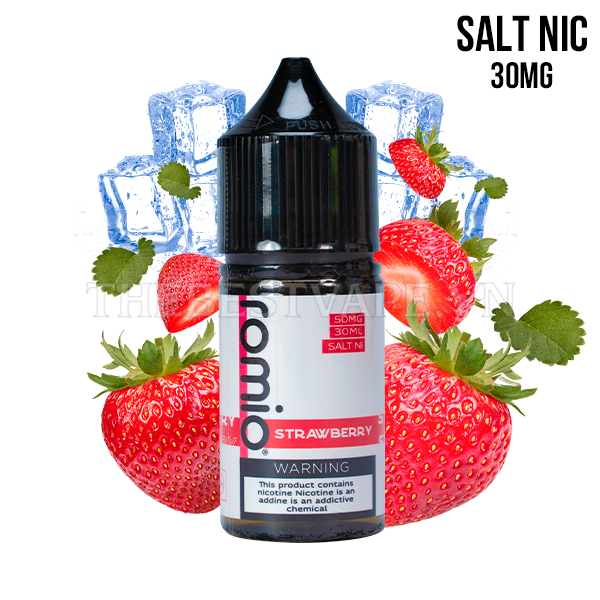 Romio - STRAWBERRY ( Dâu Lạnh) - Salt Nicotine