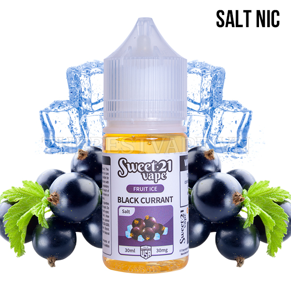 Sweet 21 ( Fruit Ice ) - BLACKCURRANT ( Việt Quất Lạnh ) Salt Nicotine