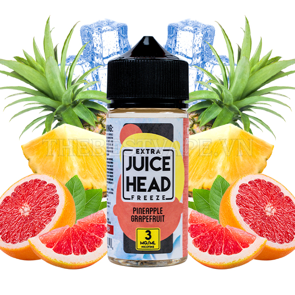 Juice Head - PINEAPPLE GRAPEFRUIT ( Dứa Bưởi Đỏ Lạnh ) - Freebase
