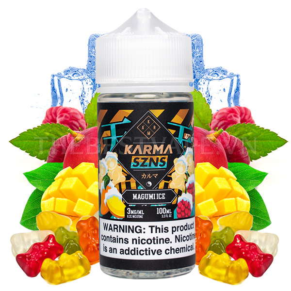 Karma SZNS - MAGUNI ICE ( Xoài Mâm Xôi Đỏ Kẹo Gấu Lạnh ) - Freebase