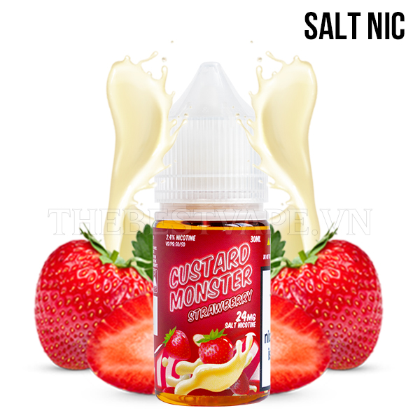 Custard Monster - STRAWBERRY ( Dâu Tây Kem Vanilla ) - Salt Nicotine