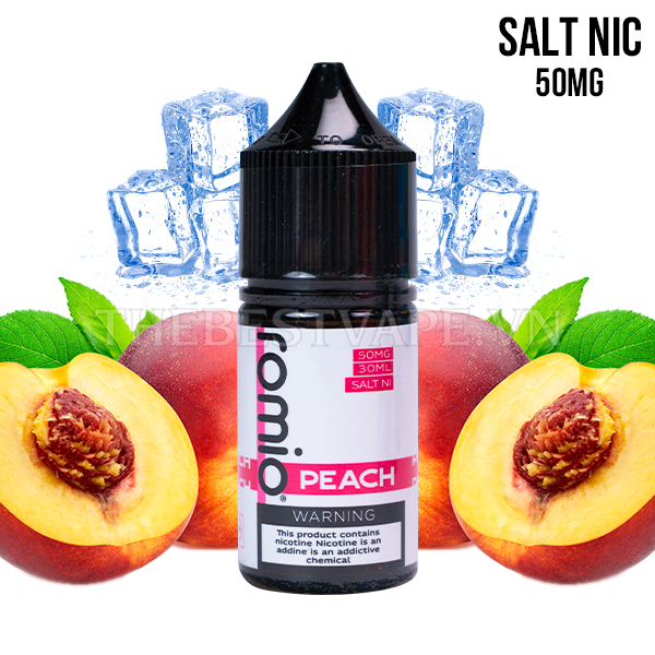 Romio - V10 KING PEACH ( Đào Lạnh ) - Salt Nicotine
