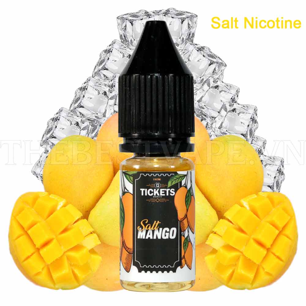 Tinh dầu vape malaysia Salt Nicontine Tickets Xoài 10ml