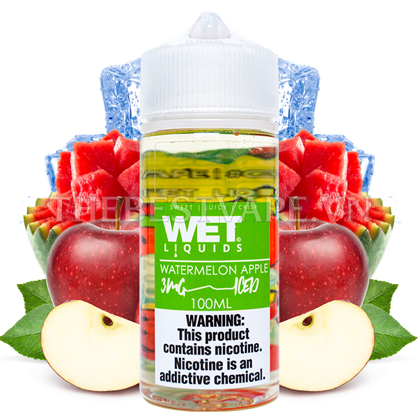 Wet Liquids - WATERMELON APPLE ICED ( Dưa Hấu Táo Lạnh ) - Freebase