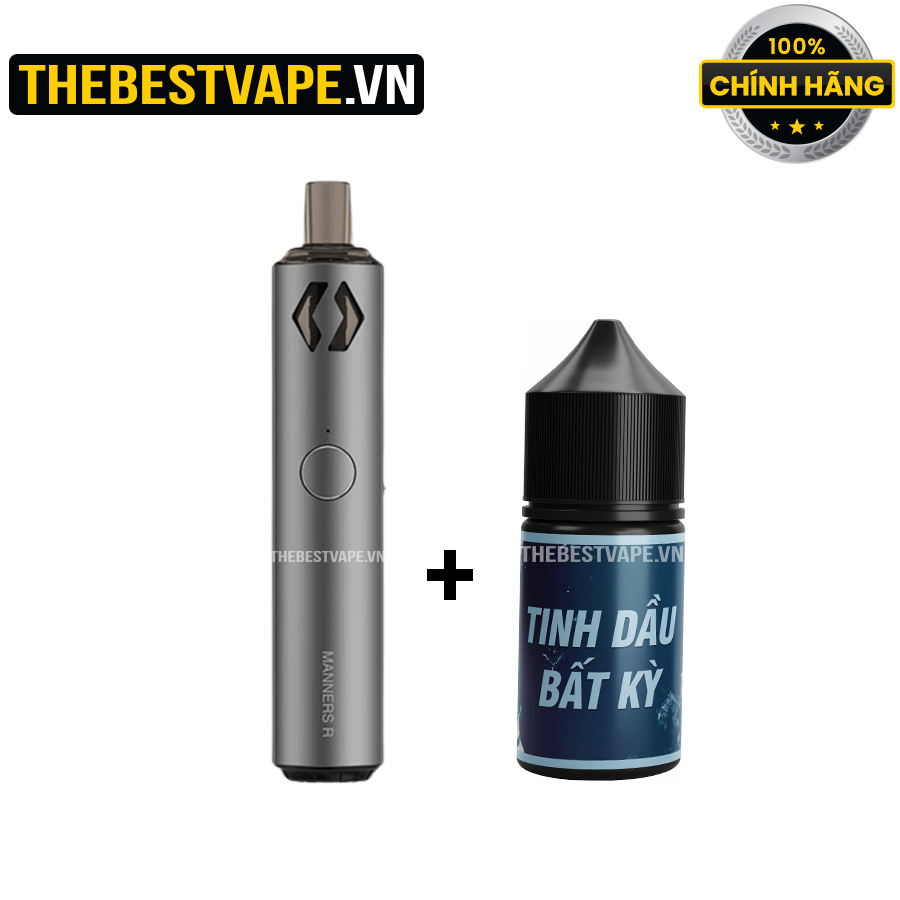 Combo ( Vapefly Manner R + salt ni tự chọn )