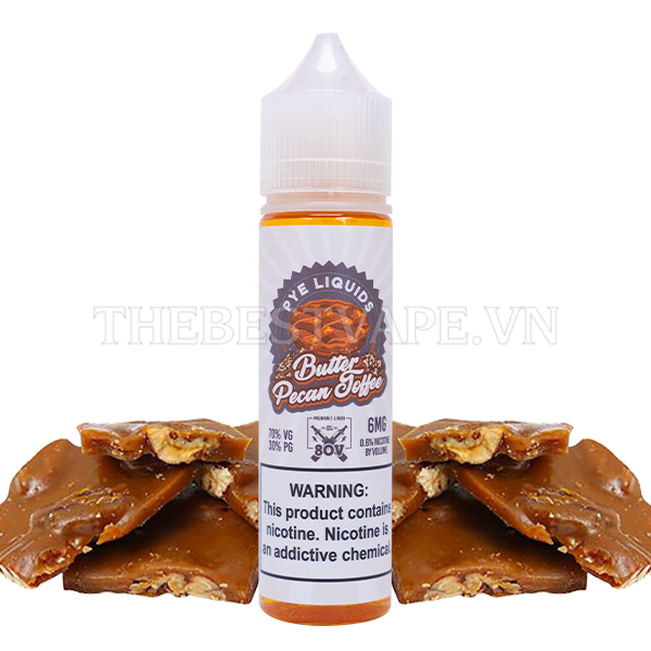 PYE Liquids - BUTTER PECAN TOFFEE ( Bánh Pecan Kẹo Bơ ) - Freebase