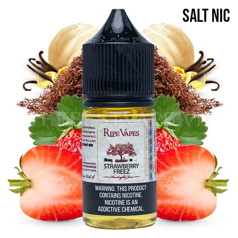 Ripe Vapes - STRAWBERRY FREEZ ( Dâu Tây Thuốc Lá Vanilla ) - Salt Nicotine