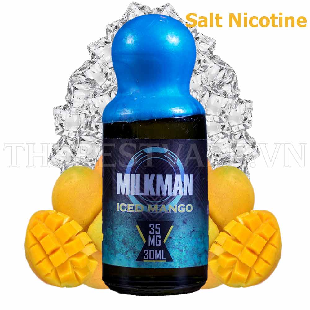 Tinh dầu vape Salt Nicotine Iced Mango 30ml - Milkman