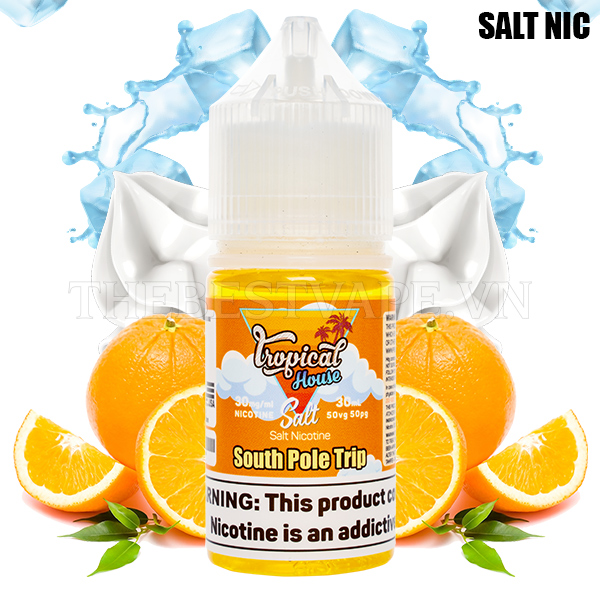 Tropical House - SOUTH POLE TRIP ICED ( Kem Tươi Cam Lạnh ) - Salt Nicotine