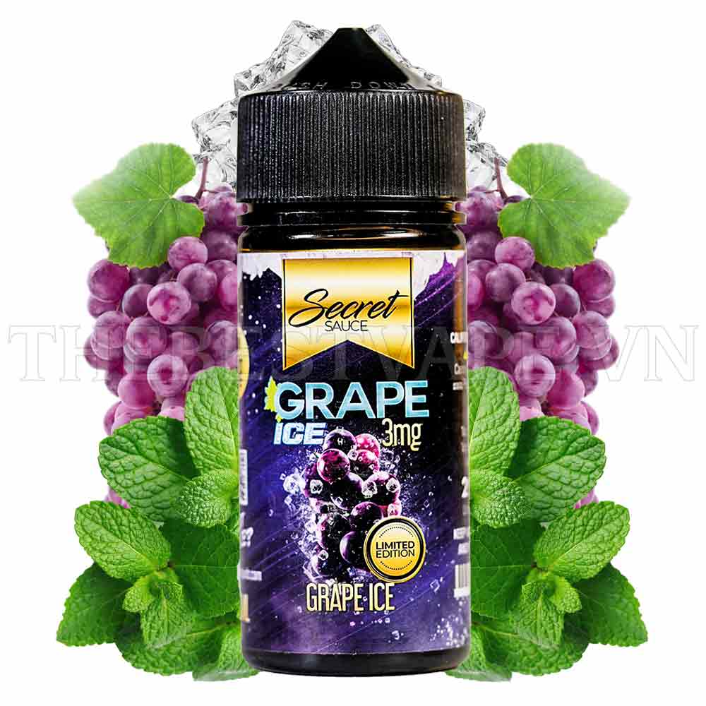 Tinh dầu vape Grape Ice 100ml - Secret Sauce 