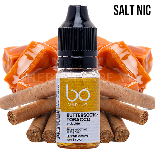 Bo Vaping  - BUTTERSCOTH TOBACCO ( Thuốc Lá Bơ Đậu Phộng ) - Salt Nicotine