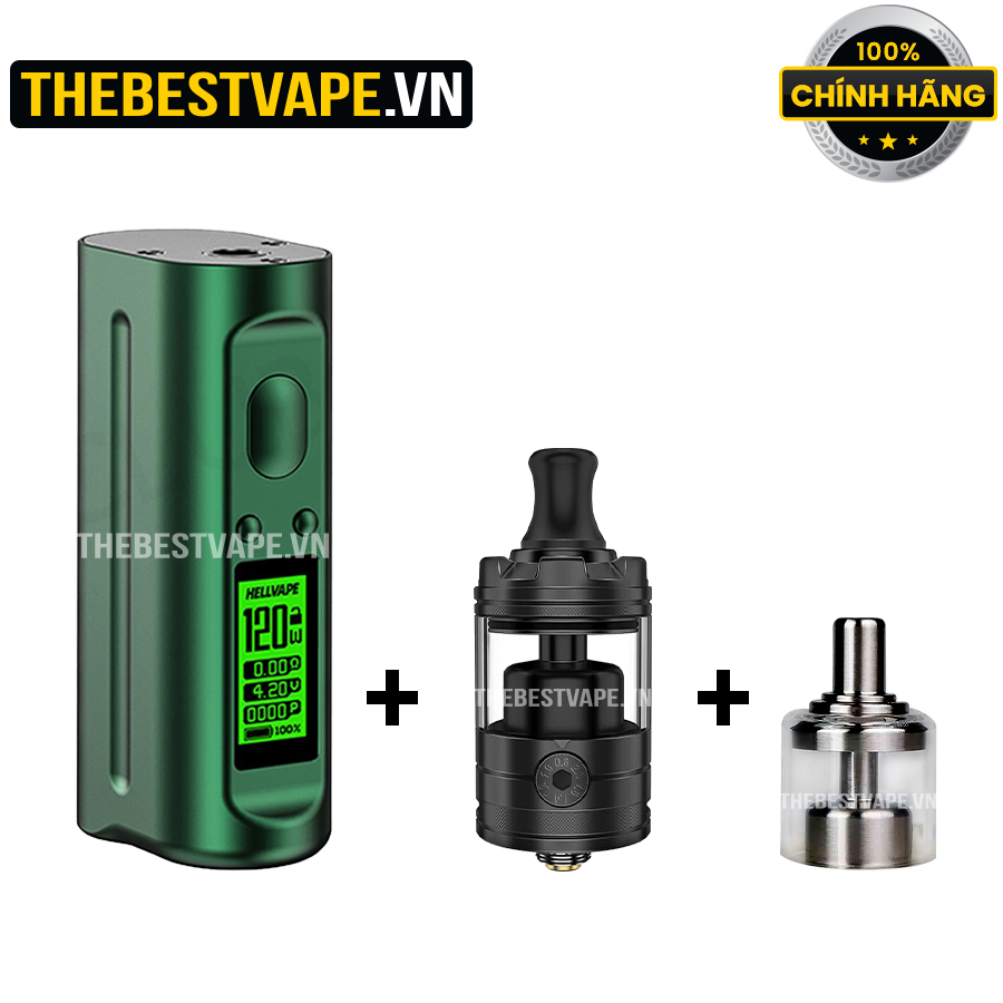 Combo ( Arez 120w ) + ( đầu đốt Pandora v2 ) + ( Pandora v2 Bellcap )